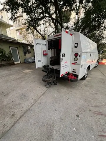 Magnet Plumbing service vehicle on-site for Faucet Repair in Cabaniss